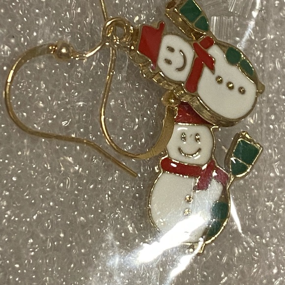 Christmas Dangle pierced earring lot - Picture 8 of 9